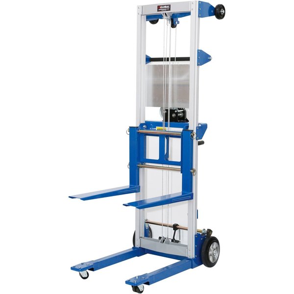 Global Industrial Lightweight Hand Operated Lift Truck, 500 Lb. Capacity Fixed Legs 989052